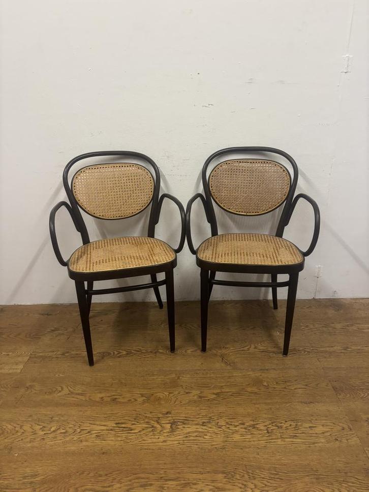 Gebruikte Horecastoel m/a (set van 2) - S3990 - Vintage/Café, Huis en Inrichting, Stoelen, Ophalen