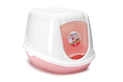 Kittenbak Duchesse Roze/wit 44X35X32 CM, Dieren en Toebehoren, Katten-accessoires, Nieuw, Ophalen of Verzenden