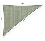 Premium schaduwdoek 5x6x7.8m driehoek waterdoorlatend Mo..., Tuin en Terras, Nieuw