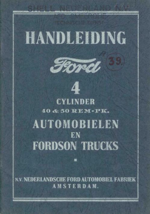 1935 Ford 4 Cylinder 40 & 50 REM-PK Handleiding, Auto diversen, Handleidingen en Instructieboekjes, Verzenden