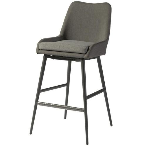 Barkruk - 108 cm - Domino - Grijs - Exotan, Huis en Inrichting, Barkrukken, Nieuw, Verzenden