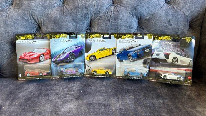Hot Wheels 1:64 - Modelauto (5) - Timeless Icons series:, Hobby en Vrije tijd, Modelauto's | 1:5 tot 1:12