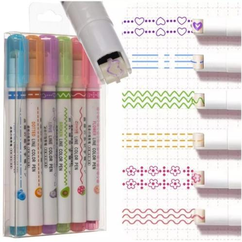 Maaleo Patroon Roller Pennen - Set van 6 - Intense Kleure..., Diversen, Schrijfwaren, Nieuw, Ophalen of Verzenden