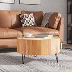 vidaXL Salontafel massief gerecycled hout, Huis en Inrichting, Tafels | Salontafels, Verzenden, Nieuw, 50 tot 100 cm, Minder dan 50 cm