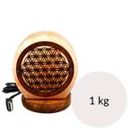 Mini Himalaya Zoutlamp USB Himalaya Flower of Life 1 kg, Nieuw