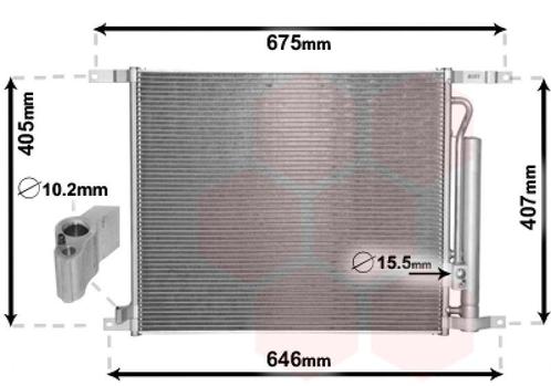 LUCHTCONDENSATOR VOOR CHEVROLET AVEO T255 2008-2011 94838818, Auto-onderdelen, Airco en Verwarming, Nieuw, Ophalen of Verzenden