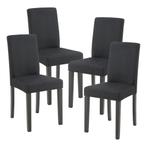 Eetkamerstoel set van 4 Hamburg eetkamerstoelen zwart [en.ca, Huis en Inrichting, Stoelen, Verzenden, Nieuw
