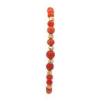 Armband - 14 karaat Geel goud Koraal - 2,4 gram goud, Sieraden, Tassen en Uiterlijk, Armbanden, Nieuw