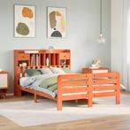 vidaXL Bed met boekenkast zonder matras grenenhout wasbruin, Huis en Inrichting, Slaapkamer | Bedden, Verzenden, 200 cm, 160 cm