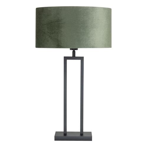 LED Tafellamp poot vierkant Zwart Siena 70cm Excl. Lampenkap, Huis en Inrichting, Lampen | Tafellampen, Ophalen of Verzenden