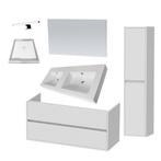 Badkamermeubelset NEXXT 120-2 Hoogglans Wit, Ophalen of Verzenden, Nieuw, Bad