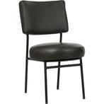 Set van 6 Leren eetkamerstoelen Rondo - Granada Graphite, Ophalen of Verzenden, Nieuw, Leer, Vijf, Zes of meer stoelen