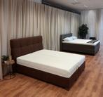 Showroommodel Boxspring | 160x200 | Tempur Matrassen, Bruin, Tweepersoons, Ophalen of Verzenden, Zo goed als nieuw