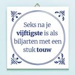 Tegeltje Seks na je vijftigste, Huis en Inrichting, Verzenden, Nieuw