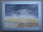 Franklin Meijer (1945) - Texel - Uitwaaien op het strand., Antiek en Kunst, Kunst | Schilderijen | Klassiek