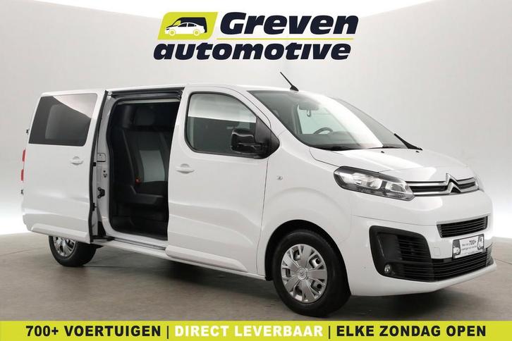 Citroën Jumpy 2.0 BlueHDI 145PK L3H1 DC 6 Zits Airco Navi, Auto's, Bestelauto's, Lease, Handgeschakeld, Diesel, Wit, Citroën, Verzenden