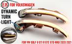 Dynamisch knipperlicht WIT in spiegel voor VW Golf 8, Auto-onderdelen, Nieuw