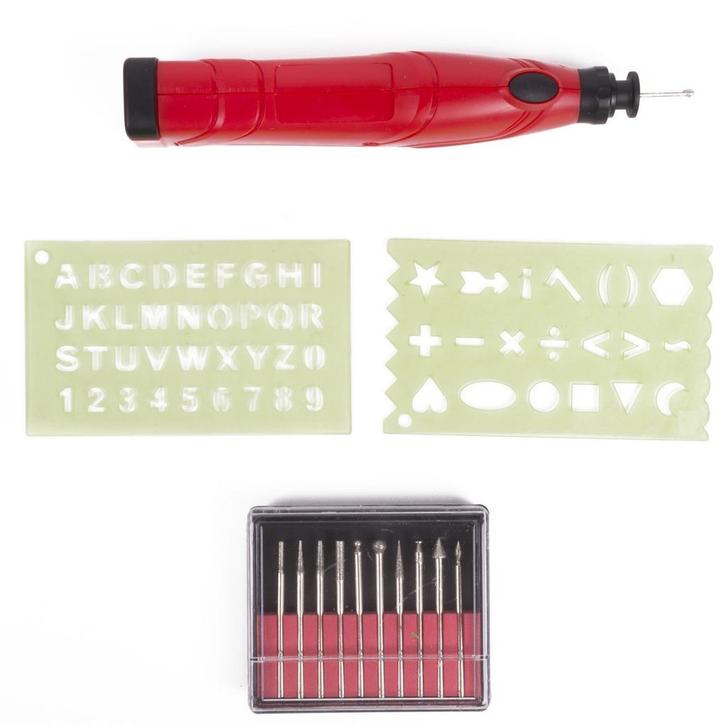 Benson Graveerpen met Accessoires - Inclusief Letter- en..., Doe-het-zelf en Verbouw, Gereedschap | Slijpmachines, Nieuw, Ophalen of Verzenden