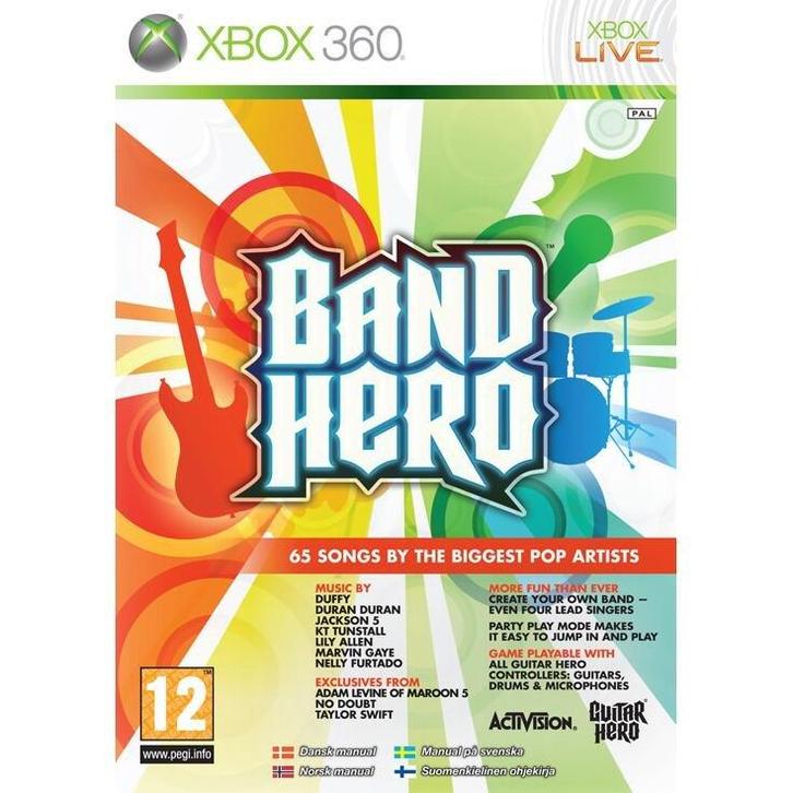 Xbox 360 Band Hero, Spelcomputers en Games, Games | Xbox 360, Zo goed als nieuw, Verzenden