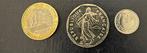 Frankrijk. 1 Centime, 2 Francs et 10 Francs 1994 (lot de 3