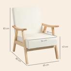 TRUUSK Scandinavische Fauteuil - Relaxfauteuil met Armleunin, Huis en Inrichting, Stoelen, Verzenden, Nieuw