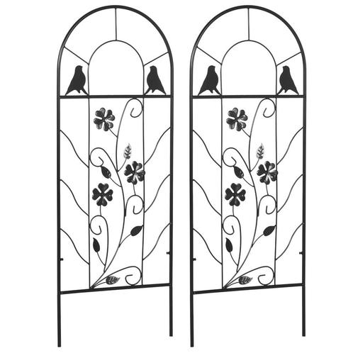 TRUUSK 2-Set Klimrek Tuin 38B X 98H Cm Van Metaal Met Klaver, Tuin en Terras, Parasols, Nieuw, Verzenden