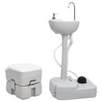 vidaXL Campingtoilet en wasbak draagbaar, Verzenden, Nieuw
