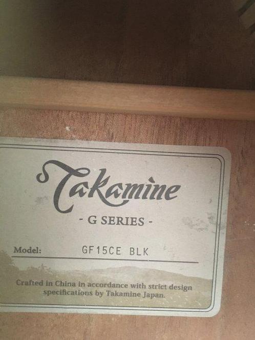 Takamine - GF15CE BLK - - Akoestische gitaar - China, Muziek en Instrumenten, Snaarinstrumenten | Gitaren | Akoestisch