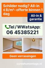 Schilder nodig? Vanaf €8/m²,  All-in prijs, Offerte in 1dag!, Kleuradvies, Binnenschilderwerk