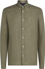 Tommy Hilfiger Overhemd Linnen Army maat L Heren, Verzenden, Nieuw, Groen, Tommy Hilfiger