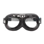 CRG zwart-chrome motorbril Glaskleur: Helder, Nieuw met kaartje