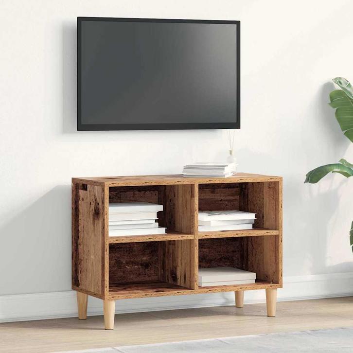 vidaXL TV-kast Oud hout 69,5 x 30 x 50 cm Bewerkt hout, Huis en Inrichting, Kasten | Televisiemeubels, Nieuw, Minder dan 50 cm
