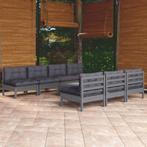vidaXL 8-delige Loungeset met antracietkleurige kussens, Verzenden, Nieuw, Loungeset