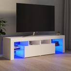 vidaXL Tv-meubel met LED-verlichting 140x36,5x40 cm wit, 100 tot 150 cm, Verzenden, Nieuw, Minder dan 100 cm