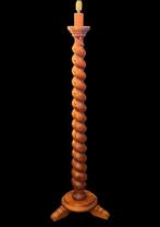 Staande lamp - Lodewijk XIII - Hout - Zuil van Salomo, Antiek en Kunst