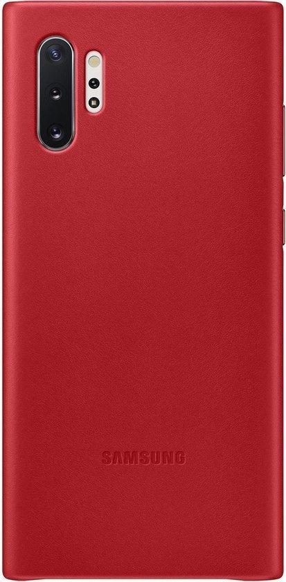 Samsung Leather Hoesje - Samsung Galaxy Note 10+ - Rood, Telecommunicatie, Mobiele telefoons | Hoesjes en Frontjes | Overige merken