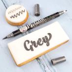 Sweet Stamp Stift Eetbare Inkt Dubbelzijdig Metallic Grijs, Verzenden, Nieuw