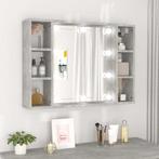 vidaXL Spiegelkast met LED-verlichting 76x15x55 cm, Huis en Inrichting, Kasten | Overige, Verzenden, Nieuw