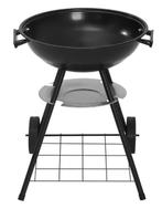 Zwarte Houtskool BBQ Grill Met Wielen voor Tuin en Camping, Verzenden, Nieuw