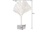 Decoratief beeld GINKGO LEAF 44cm zilver handgemaakt metaal, Ophalen of Verzenden, Nieuw
