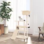 vidaXL Kattenmeubel met sisal krabpalen 131 cm crèmekleurig, Verzenden, Nieuw