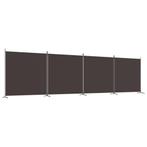 Roomdivider Stof Bruin 698cm | Laatste Stuk!, Huis en Inrichting, Woonaccessoires | Kamerschermen, Ophalen of Verzenden, Nieuw