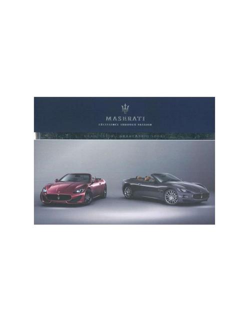 2012 MASERATI GRANCABRIO SPORT INSTRUCTIEBOEKJE ENGELS, Auto diversen, Handleidingen en Instructieboekjes