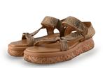 Guess Sandalen in maat 38 Brons | 10% korting, Kleding | Dames, Verzenden, Sandalen of Muiltjes, Zo goed als nieuw, Overige kleuren