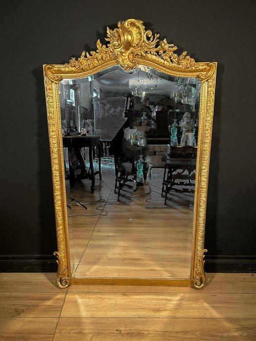 Spiegel - Verguld hout - Antieke Franse spiegel, Antiek en Kunst, Antiek | Overige Antiek