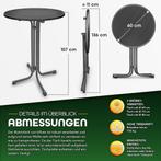 tillvex® Gastro statafel, inklapbaar, diameter 60 cm, met ho, Verzenden, Nieuw