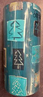Inpakpapier Kerst Kerstfiguren Groen - Breedte 30 cm - m, Ophalen of Verzenden, Nieuw, Overige typen