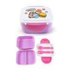 Bentobox/Lunchbox - Pusheen the Cat Foodie YUM - Bestek - Ro, Ophalen of Verzenden, Nieuw