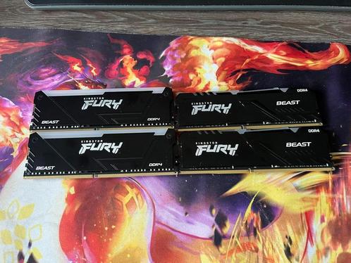 Kingston Fury ddr4 ram geheugen 4x, Computers en Software, RAM geheugen, Zo goed als nieuw, DDR4, Desktop, Ophalen of Verzenden