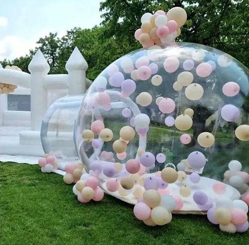 bubble house (ballonnen huis)Verhuur - Vele opties mogelijk, Hobby en Vrije tijd, Feestartikelen | Verhuur, Geboorte of Huwelijk